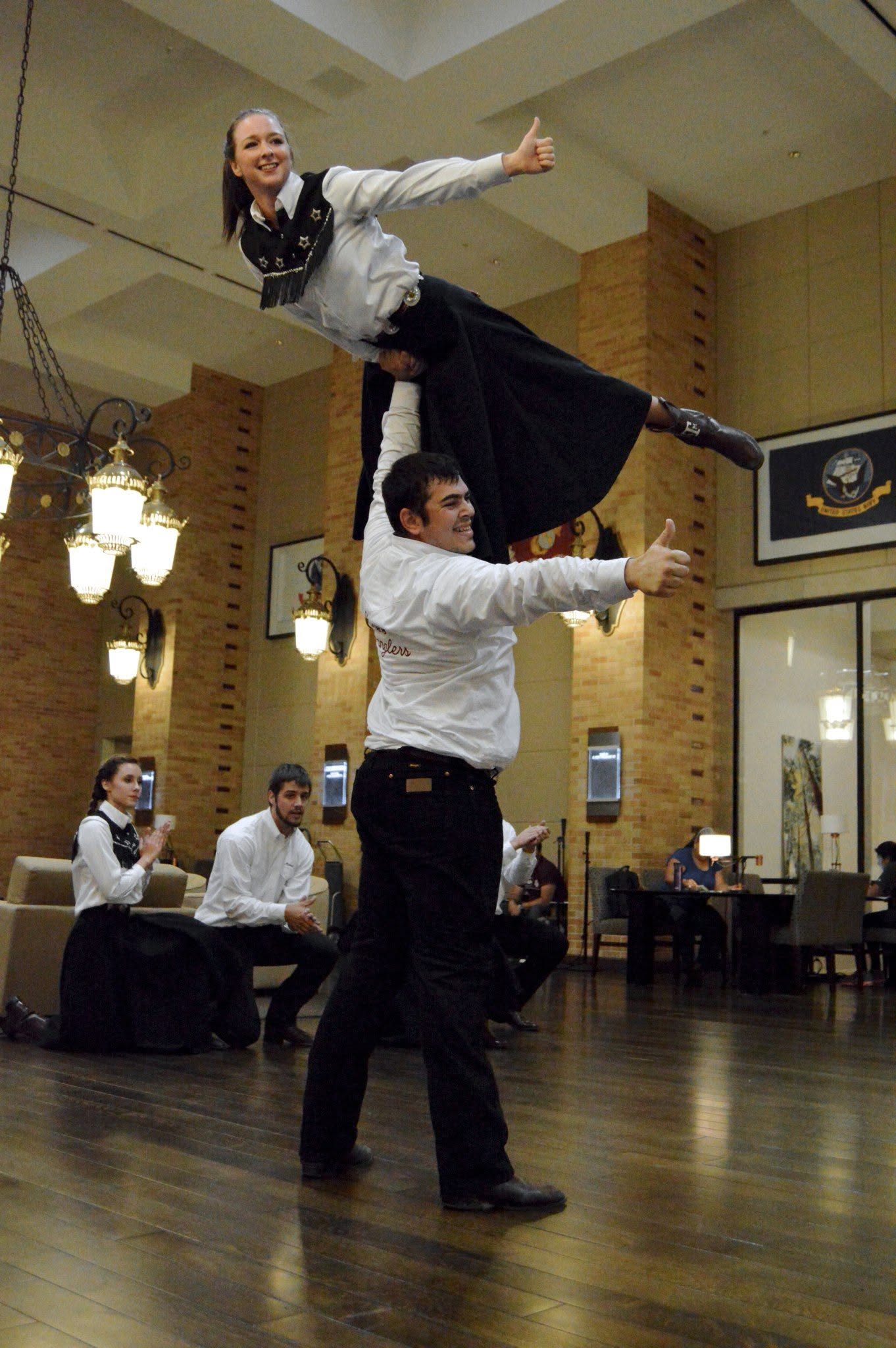 Peter Michelena performing with the Aggie Wranglers